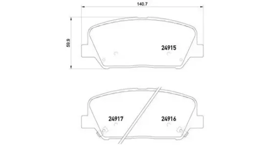 Bremsbelagsatz, Scheibenbremse Vorderachse MAGNETI MARELLI 363700430065 Bild Bremsbelagsatz, Scheibenbremse Vorderachse MAGNETI MARELLI 363700430065