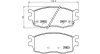 Bremsbelagsatz, Scheibenbremse Vorderachse MAGNETI MARELLI 363700430069 Bild Bremsbelagsatz, Scheibenbremse Vorderachse MAGNETI MARELLI 363700430069