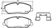 Bremsbelagsatz, Scheibenbremse Vorderachse MAGNETI MARELLI 363700430084