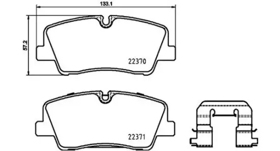 Bremsbelagsatz, Scheibenbremse Hinterachse MAGNETI MARELLI 363700430085 Bild Bremsbelagsatz, Scheibenbremse Hinterachse MAGNETI MARELLI 363700430085
