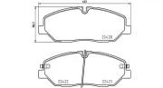 Bremsbelagsatz, Scheibenbremse Vorderachse MAGNETI MARELLI 363700430090