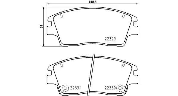 Bremsbelagsatz, Scheibenbremse MAGNETI MARELLI 363700430096 Bild Bremsbelagsatz, Scheibenbremse MAGNETI MARELLI 363700430096