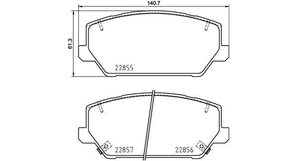 Bremsbelagsatz, Scheibenbremse MAGNETI MARELLI 363700430102