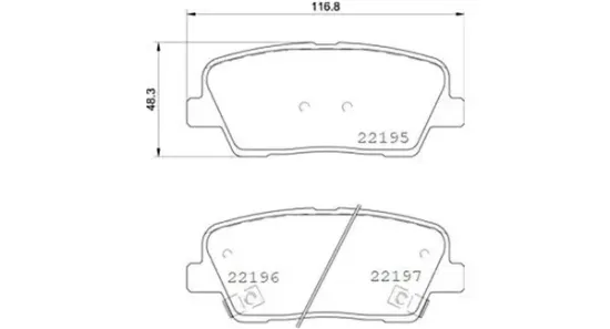 Bremsbelagsatz, Scheibenbremse MAGNETI MARELLI 363700430105 Bild Bremsbelagsatz, Scheibenbremse MAGNETI MARELLI 363700430105