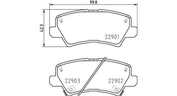 Bremsbelagsatz, Scheibenbremse Hinterachse MAGNETI MARELLI 363700430111