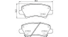 Bremsbelagsatz, Scheibenbremse Hinterachse MAGNETI MARELLI 363700430111
