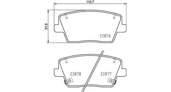 Bremsbelagsatz, Scheibenbremse MAGNETI MARELLI 363700430112