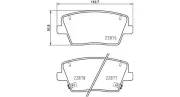 Bremsbelagsatz, Scheibenbremse MAGNETI MARELLI 363700430112