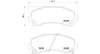 Bremsbelagsatz, Scheibenbremse Vorderachse MAGNETI MARELLI 363700434007 Bild Bremsbelagsatz, Scheibenbremse Vorderachse MAGNETI MARELLI 363700434007