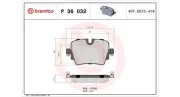 Bremsbelagsatz, Scheibenbremse Hinterachse MAGNETI MARELLI 363700436032