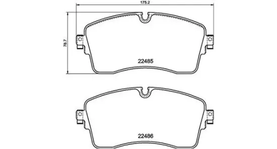 Bremsbelagsatz, Scheibenbremse Vorderachse MAGNETI MARELLI 363700436036 Bild Bremsbelagsatz, Scheibenbremse Vorderachse MAGNETI MARELLI 363700436036