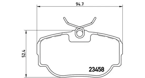 Bremsbelagsatz, Scheibenbremse Hinterachse MAGNETI MARELLI 363700444009 Bild Bremsbelagsatz, Scheibenbremse Hinterachse MAGNETI MARELLI 363700444009