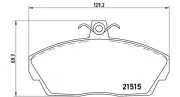 Bremsbelagsatz, Scheibenbremse Vorderachse MAGNETI MARELLI 363700444010