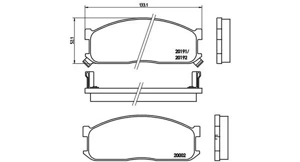 Bremsbelagsatz, Scheibenbremse MAGNETI MARELLI 363700449010