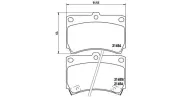 Bremsbelagsatz, Scheibenbremse MAGNETI MARELLI 363700449016