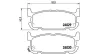 Bremsbelagsatz, Scheibenbremse Hinterachse MAGNETI MARELLI 363700449031