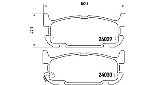 Bremsbelagsatz, Scheibenbremse Hinterachse MAGNETI MARELLI 363700449031 Bild Bremsbelagsatz, Scheibenbremse Hinterachse MAGNETI MARELLI 363700449031