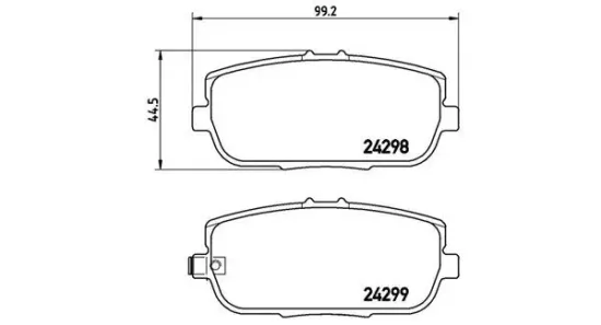 Bremsbelagsatz, Scheibenbremse MAGNETI MARELLI 363700449044 Bild Bremsbelagsatz, Scheibenbremse MAGNETI MARELLI 363700449044