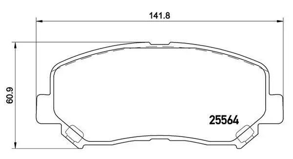 Bremsbelagsatz, Scheibenbremse Vorderachse MAGNETI MARELLI 363700449045