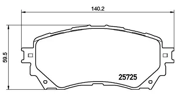 Bremsbelagsatz, Scheibenbremse Vorderachse MAGNETI MARELLI 363700449048