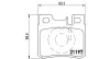 Bremsbelagsatz, Scheibenbremse Hinterachse MAGNETI MARELLI 363700450009 Bild Bremsbelagsatz, Scheibenbremse Hinterachse MAGNETI MARELLI 363700450009
