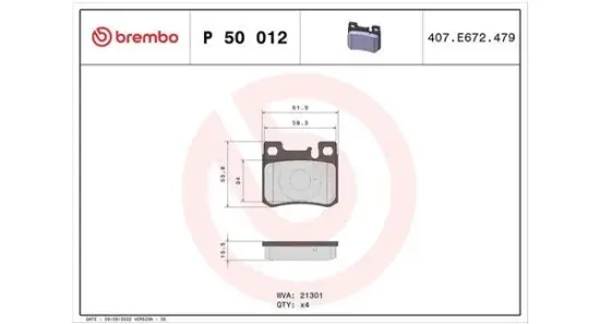 Bremsbelagsatz, Scheibenbremse Hinterachse MAGNETI MARELLI 363700450012 Bild Bremsbelagsatz, Scheibenbremse Hinterachse MAGNETI MARELLI 363700450012