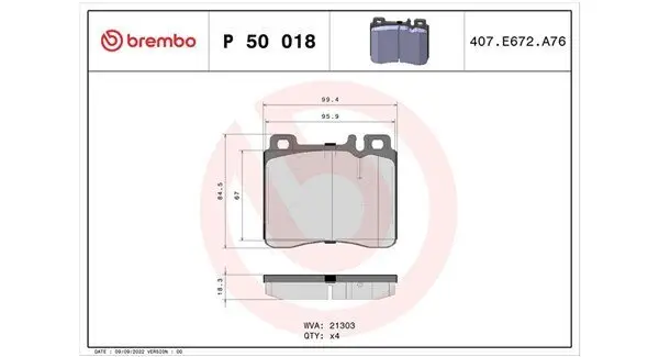 Bremsbelagsatz, Scheibenbremse MAGNETI MARELLI 363700450018