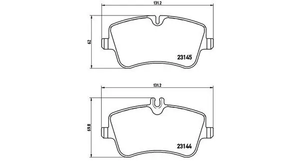 Bremsbelagsatz, Scheibenbremse Vorderachse MAGNETI MARELLI 363700450045