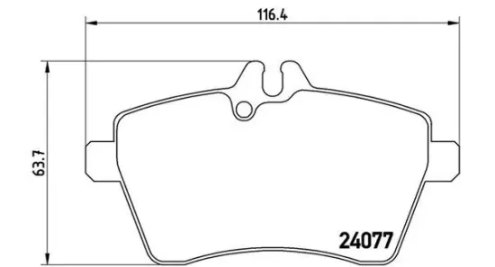 Bremsbelagsatz, Scheibenbremse Vorderachse MAGNETI MARELLI 363700450054 Bild Bremsbelagsatz, Scheibenbremse Vorderachse MAGNETI MARELLI 363700450054