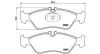 Bremsbelagsatz, Scheibenbremse Hinterachse MAGNETI MARELLI 363700450082 Bild Bremsbelagsatz, Scheibenbremse Hinterachse MAGNETI MARELLI 363700450082