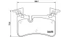 Bremsbelagsatz, Scheibenbremse Hinterachse MAGNETI MARELLI 363700450113