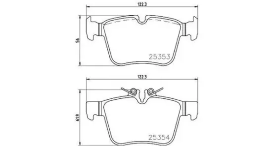 Bremsbelagsatz, Scheibenbremse MAGNETI MARELLI 363700450122 Bild Bremsbelagsatz, Scheibenbremse MAGNETI MARELLI 363700450122