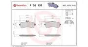Bremsbelagsatz, Scheibenbremse Hinterachse MAGNETI MARELLI 363700450132