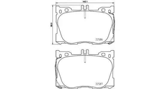 Bremsbelagsatz, Scheibenbremse Vorderachse MAGNETI MARELLI 363700450139 Bild Bremsbelagsatz, Scheibenbremse Vorderachse MAGNETI MARELLI 363700450139