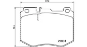 Bremsbelagsatz, Scheibenbremse Vorderachse MAGNETI MARELLI 363700450145