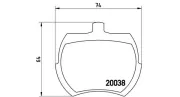 Bremsbelagsatz, Scheibenbremse Vorderachse MAGNETI MARELLI 363700452002