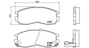 Bremsbelagsatz, Scheibenbremse Vorderachse MAGNETI MARELLI 363700454014