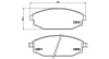 Bremsbelagsatz, Scheibenbremse Vorderachse MAGNETI MARELLI 363700454027 Bild Bremsbelagsatz, Scheibenbremse Vorderachse MAGNETI MARELLI 363700454027