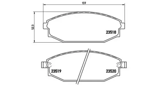 Bremsbelagsatz, Scheibenbremse Vorderachse MAGNETI MARELLI 363700454027 Bild Bremsbelagsatz, Scheibenbremse Vorderachse MAGNETI MARELLI 363700454027