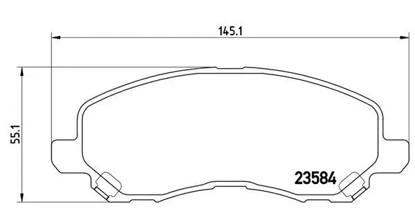 Bremsbelagsatz, Scheibenbremse MAGNETI MARELLI 363700554030