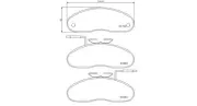 Bremsbelagsatz, Scheibenbremse Vorderachse MAGNETI MARELLI 363700456019