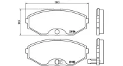 Bremsbelagsatz, Scheibenbremse Vorderachse MAGNETI MARELLI 363700456045