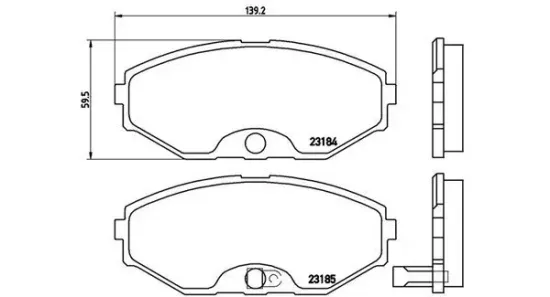 Bremsbelagsatz, Scheibenbremse Vorderachse MAGNETI MARELLI 363700456045 Bild Bremsbelagsatz, Scheibenbremse Vorderachse MAGNETI MARELLI 363700456045