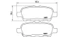 Bremsbelagsatz, Scheibenbremse Hinterachse MAGNETI MARELLI 363700456068 Bild Bremsbelagsatz, Scheibenbremse Hinterachse MAGNETI MARELLI 363700456068