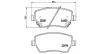 Bremsbelagsatz, Scheibenbremse Vorderachse MAGNETI MARELLI 363700456086 Bild Bremsbelagsatz, Scheibenbremse Vorderachse MAGNETI MARELLI 363700456086