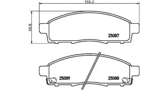 Bremsbelagsatz, Scheibenbremse Vorderachse MAGNETI MARELLI 363700456102 Bild Bremsbelagsatz, Scheibenbremse Vorderachse MAGNETI MARELLI 363700456102