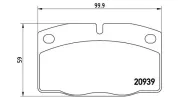 Bremsbelagsatz, Scheibenbremse MAGNETI MARELLI 363700459005