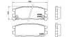 Bremsbelagsatz, Scheibenbremse Hinterachse MAGNETI MARELLI 363700459021 Bild Bremsbelagsatz, Scheibenbremse Hinterachse MAGNETI MARELLI 363700459021