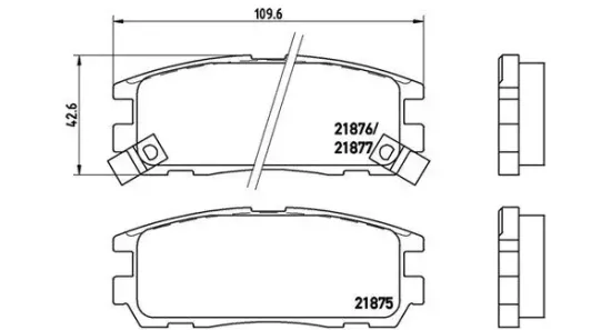 Bremsbelagsatz, Scheibenbremse Hinterachse MAGNETI MARELLI 363700459021 Bild Bremsbelagsatz, Scheibenbremse Hinterachse MAGNETI MARELLI 363700459021