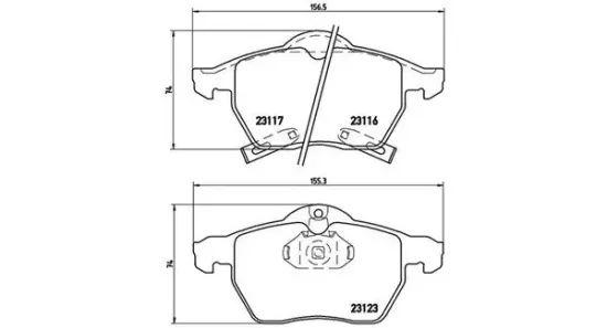 Bremsbelagsatz, Scheibenbremse Vorderachse MAGNETI MARELLI 363700459048 Bild Bremsbelagsatz, Scheibenbremse Vorderachse MAGNETI MARELLI 363700459048